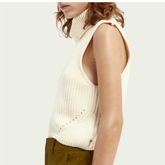 Scotch & Soda Sleeveless Knit Turtleneck Sweater Anthropologie - Picture 5 of 10